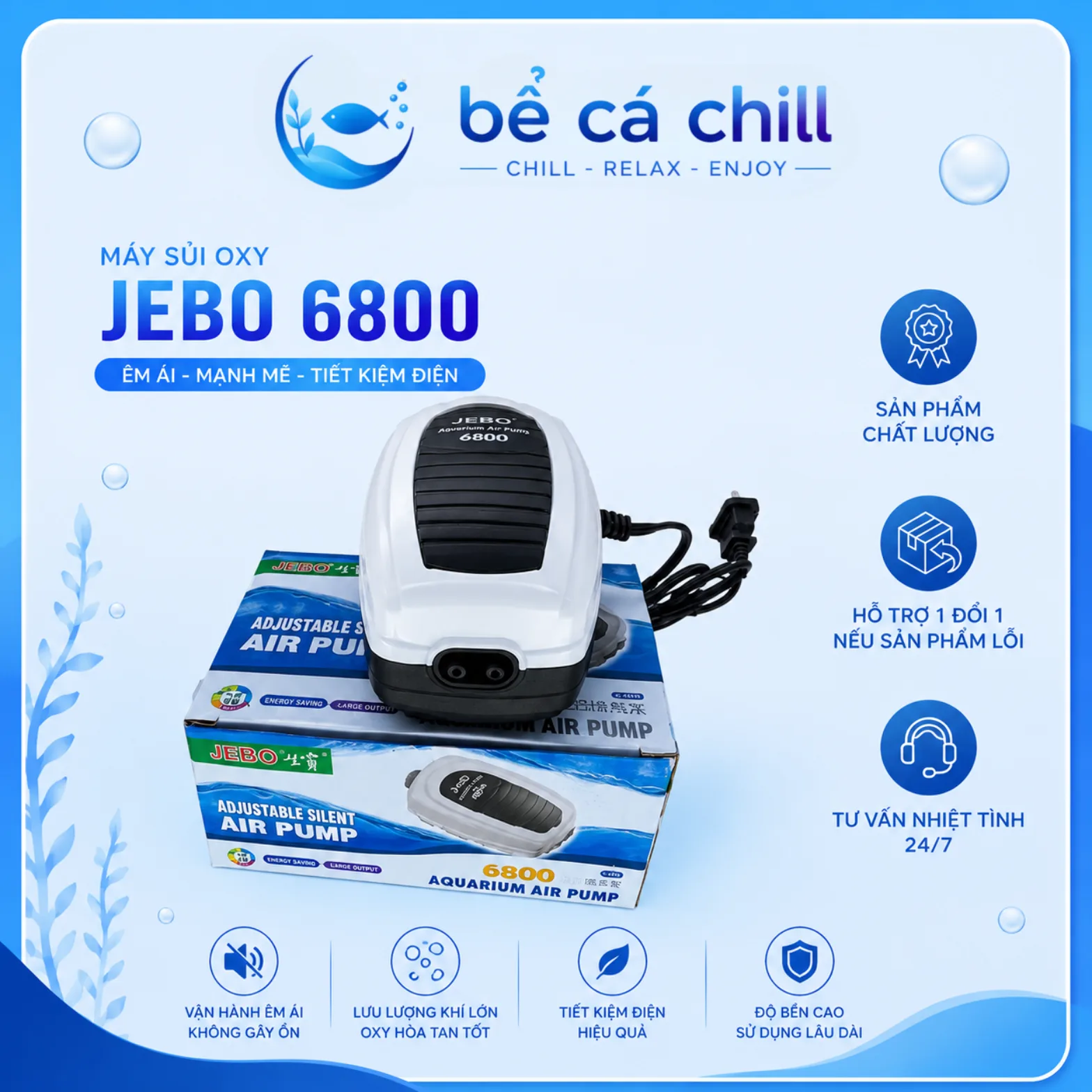 MÁY SỦI OXY JEBO 6800